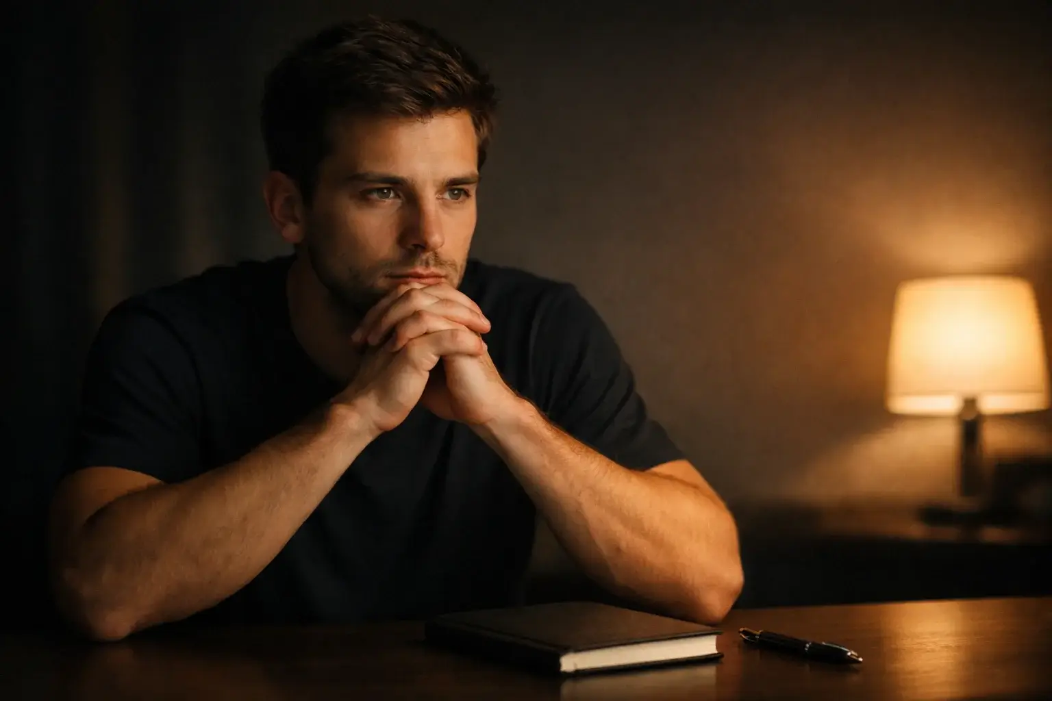 Psychologie du parieur — homme concentré maîtrisant ses émotions avant de parier